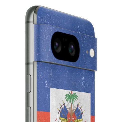 Haiti Flag Distressed Google Pixel 8 Skin